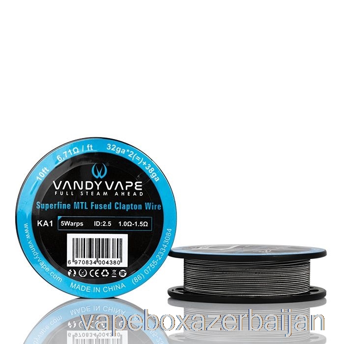 Vape Azerbaijan Vandy Vape Superfine MTL Wire SPOOLS - 10 Feet 6.71ohm A1 Fused Clapton Wire